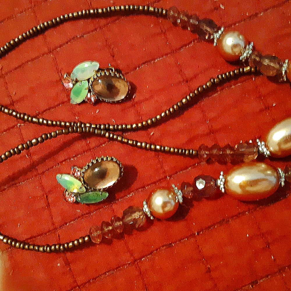 Ladies Costume jewelry Necklace and  Earrings